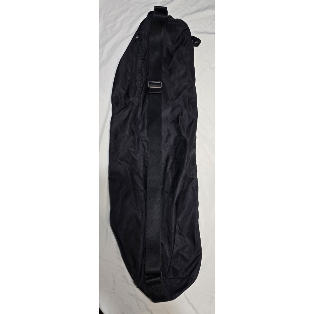 Lululemon Namaste Yoga Tote Mat Bag Black Adjustable Shoulder Strap EUC Pockets